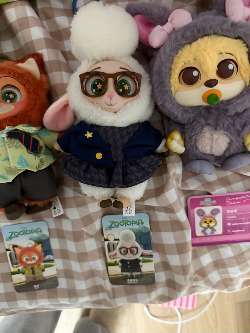 Zootopia Plush Keychain Lot — Nick, Judy, & Friends- Lot of 5